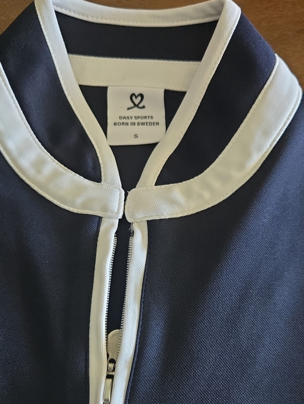 Daily Sports Women's Navy Golf Dress with White Trim